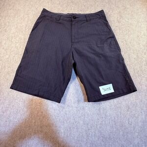 ONeill Mens Hybrid Walk Shorts Size 30 Charcoal Grey Pinstripe Surf Casual